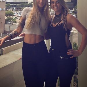 High waisted black skinnies!